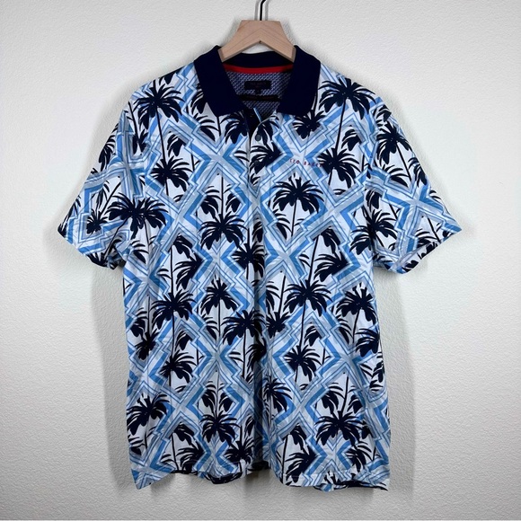 Ted Baker London Printed Golf Polo Size 6 EUC